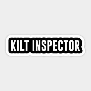 Kilt Inspector Sticker